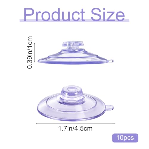 10Pcs Heavy Duty Shower Caddy Suction Cup Connectors - Clear