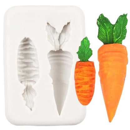 Carrot Easter Silicone Mold - Vegetable Fondant Cake Decorating Tool - Style B