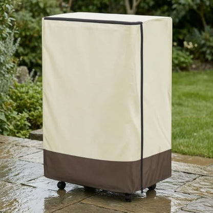 Outdoor Waterproof Folding Bed Cover Dust Protector for Guest Bed Gray 85x33x107cm