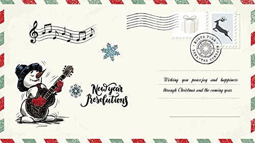 Music Tree Snowman Christmas Clear Stamps for Card Making DIY Holiday Craft