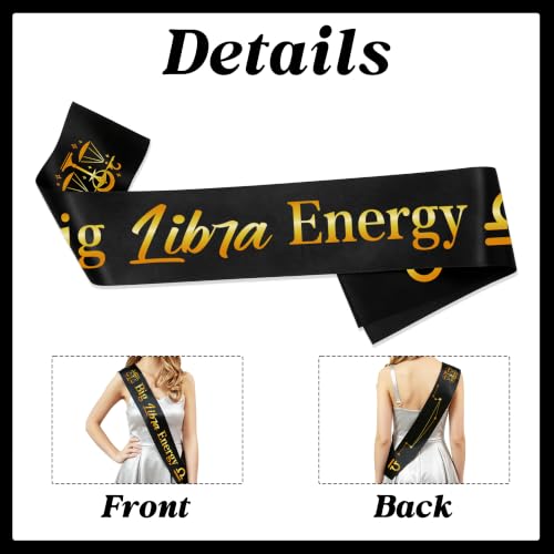 Libra Birthday Sash - Zodiac Party Accessory for Libra Season