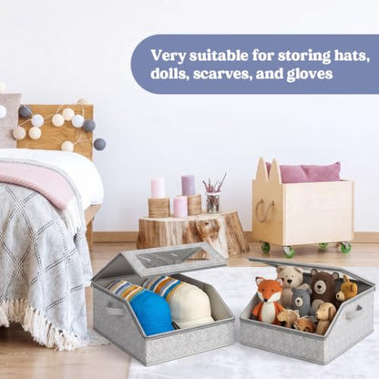 Grey Stackable Hat Organizer for Baseball Caps - 1 Pack