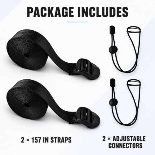 Universal Camping Mattress Connection Strap Kit - Style01 with Elastic Buckle