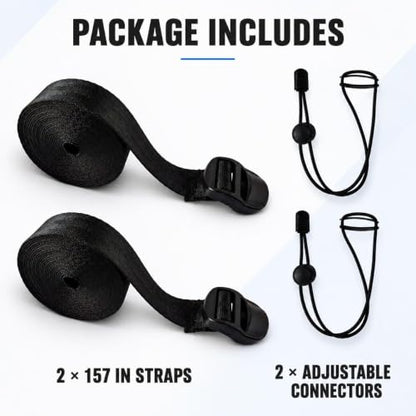 Universal Camping Mattress Connection Strap Kit - Style01 with Elastic Buckle