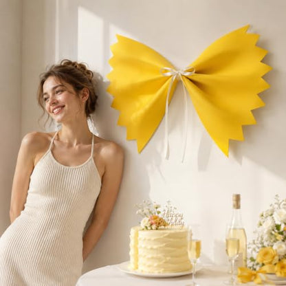 Large 3D Farfalle Pasta Party Decorations - Italian Themed Wall & Table Decor