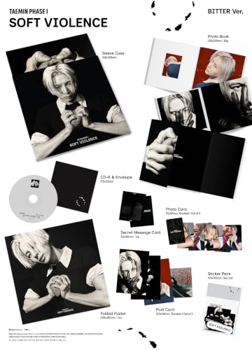 TAEMIN Phase I Soft Violence Photobook Album Random Ver - K-pop Official Merchandise