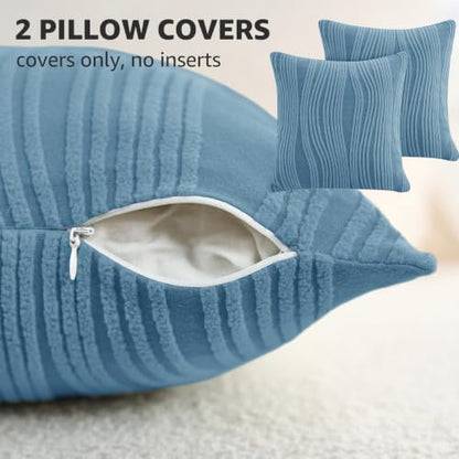 Gollense RV Couch Cover Set with Pillow Covers - Blue, Universal Fit