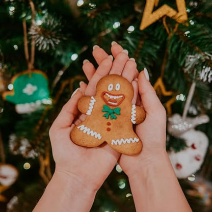 Stainless Steel Gingerbread Man Cookie Cutter Set - 5 Assorted Sizes for Holiday Baking