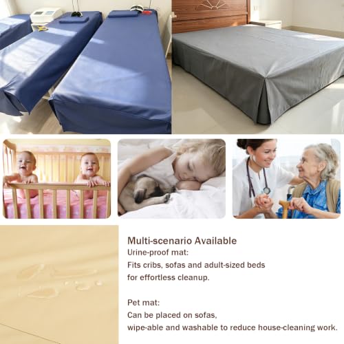 Waterproof Leather Mattress Protector - Custom Sizes, Easy Wipe Clean