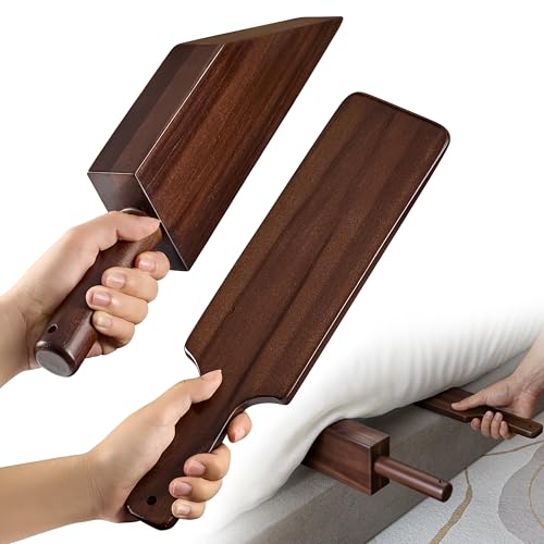 Walnut Solid Acacia Wood Sheet Tucker & Mattress Lifter Set for Bed Making