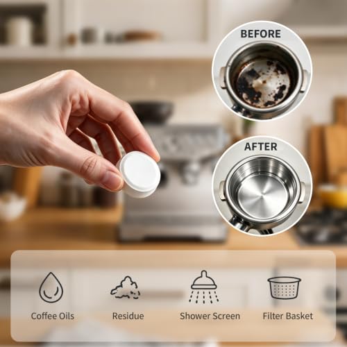 24 Pack Espresso Cleaning Tablets for Breville Machines - Coffee Machine Maintenance
