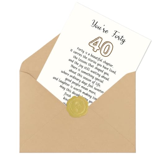 40th Birthday Card Gift Decoration - DA-0188