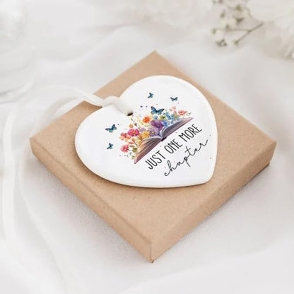 Book Ornament - Literary Christmas Tree Decor for Book Lovers, Holiday Gift