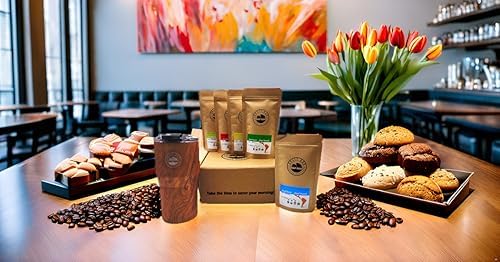Las Americas Coffee Gift Box with 5 Arabica Coffees & Insulated Tumbler