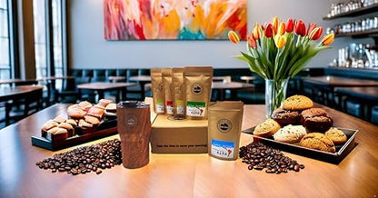 Las Americas Coffee Gift Box with 5 Arabica Coffees & Insulated Tumbler
