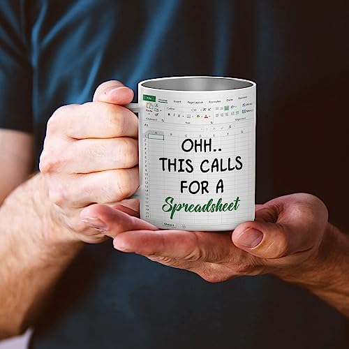 Funny Accountant Coffee Tumbler Mug - Stainless Steel 12oz Gift for Boss & Coworkers