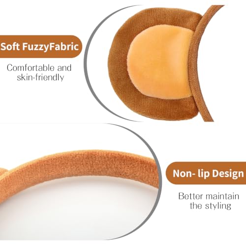 Fuzzy Monkey Ears Headband for Halloween Costume Accessory