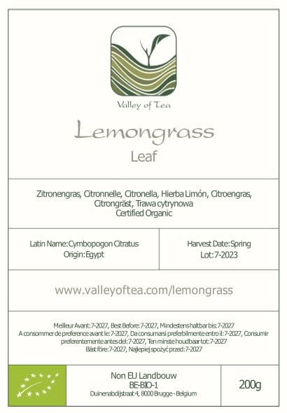 Lemon Grass Organic Herbal Tea - Lemony Sweetness - Lemongrass from Asia - Citronella - Lemongrass Tea Lemingrass Tea Dried Lemongrass Organic Lemon Grass Dried