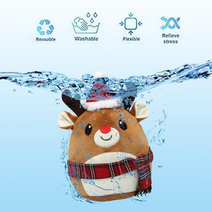 Christmas Milu Deer Plush Toy - 11 Inch Soft Decorative Plushie for Kids & Home - Variation of THIS listing
