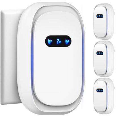 Air Purifiers 4 Pack - White Ionic Filterless Home & Travel Air Ionizers