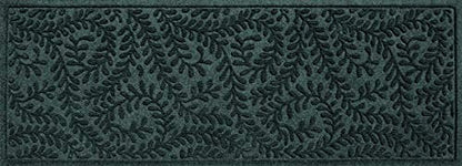 Bungalow Flooring Waterhog Runner Door Mat, 2' x 5' Made in USA, Durable and Decorative Floor Covering, Skid Resistant, Indoor/Outdoor, Water-Trapping, Boxwood Collection, Evergreen