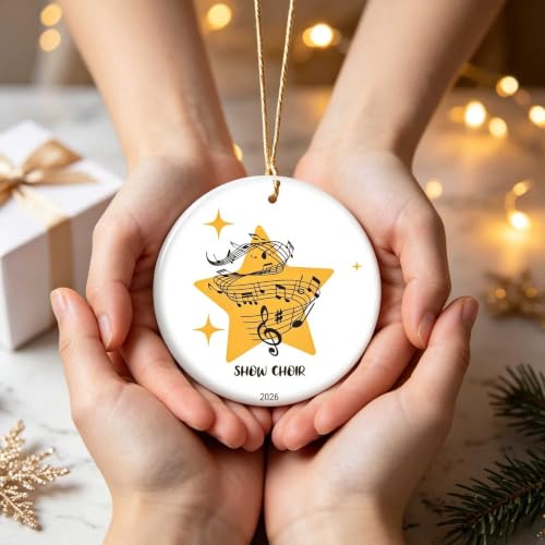 Show Choir Ornament V12 - Musical Holiday Keepsake for Choir Members & Directors