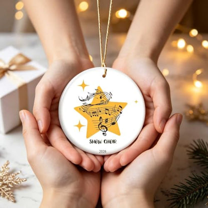 Show Choir Ornament V12 - Musical Holiday Keepsake for Choir Members & Directors