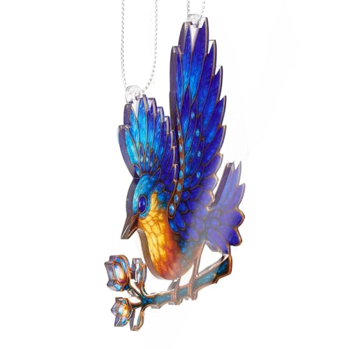 Bluebird Christmas Ornament - Sapphire Wing Songbird Holiday Decor