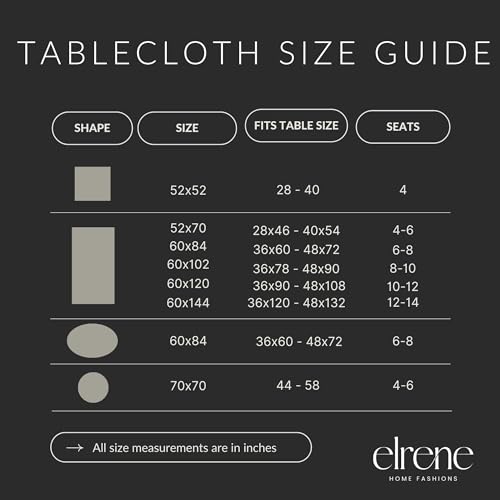 Holiday Tablecloth 60x144 Inch Oblong Christmas Fabric Wrinkle-Resistant