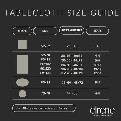 Holiday Tablecloth 60x144 Inch Oblong Christmas Fabric Wrinkle-Resistant