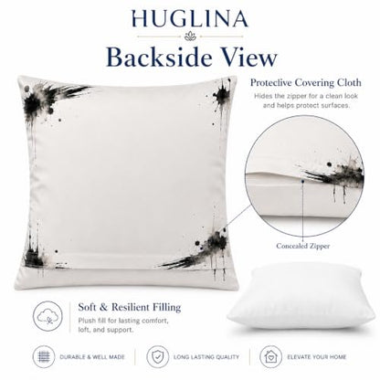 Georgia Throw Pillow 18x18 Inch with Insert - Velvet Decorative Accent for Sofa Bed Couch
