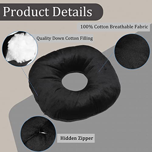 coceyese Ear Piercing Pillow for Side Sleepers with Ear Hole, Donut Pillow for CNH and Ear Pain Ear Inflammation Pressure Sores, Ear Guard Pillow…