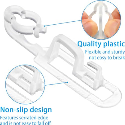 Transparent Christmas Light Clips 100 Pieces Outdoor Gutter Shingles Hooks