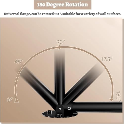 Adjustable Non-Slip Curtain Rod for Angled Walls 70-120cm B Variation