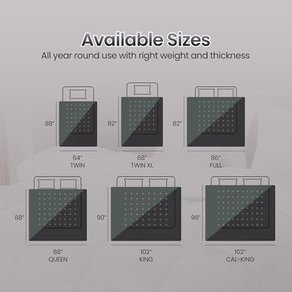 Utopia Bedding Comforter Duvet Insert, Quilted Comforter with Corner Tabs, Box Stitched Down Alternative Comforters Queen Size (Black/Grey, Pack of 4)