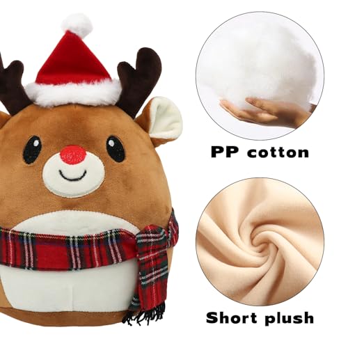 Christmas Milu Deer Plush Toy - 11 Inch Soft Decorative Plushie for Kids & Home - Variation of THIS listing