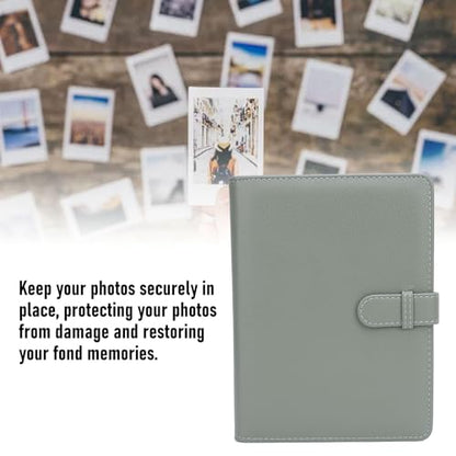 Green 3.5x5 Photo Album for Wide 400, 300, 210 Instant Cameras, 80 Pockets