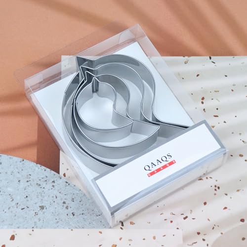 Bird Cookie Cutter Set - 4 Food-Grade Stainless Steel Bird Shaped Cutters