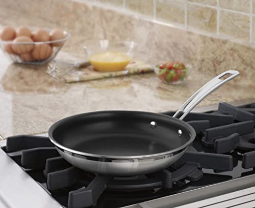 Cuisinart MultiClad Pro 8" Open Skillet, 8-Inch, Non Stick Stainless Steel