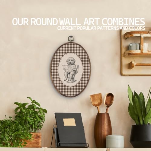 Goldendoodle Dog Bathroom Oval Wall Art - Home Decor 8.5x11.5in, Variation of THIS listing