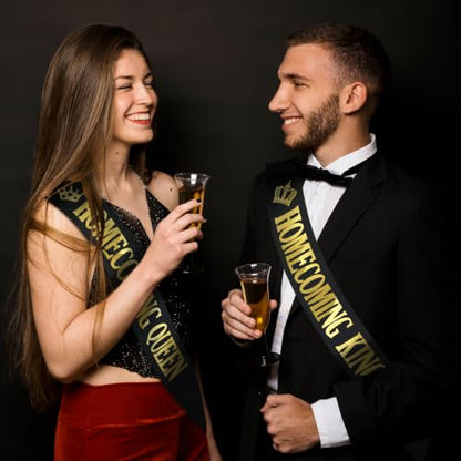 Homecoming Sashes for Pageants and Parties - King, Queen, Court, 8 Pack