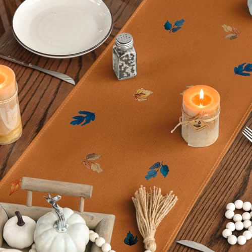 210 GSM Fall Table Runner 13x72 Inch Orange Home Party Decor - Artoid Mode