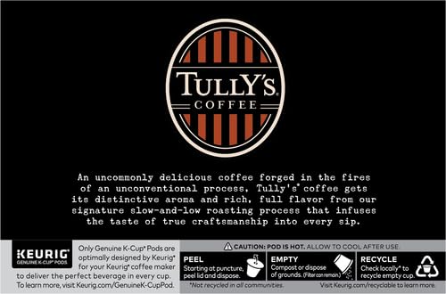 Tully's Coffee Hawaiian Blend Tully's Coffee Keurig Single-Serve K-Cup Pods, Medium Roast Coffee, 12 Count