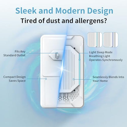 MONYEES 4-Pack Small Air Purifiers for Home & Bedroom Odor Dust Smoke
