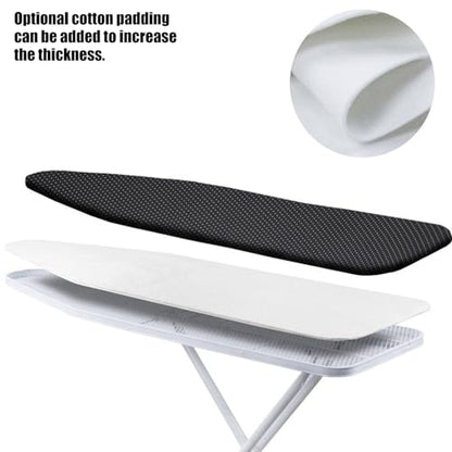 Blue Floral Heat Reflective Ironing Board Cover with Non-Slip Padding - Machine Washable