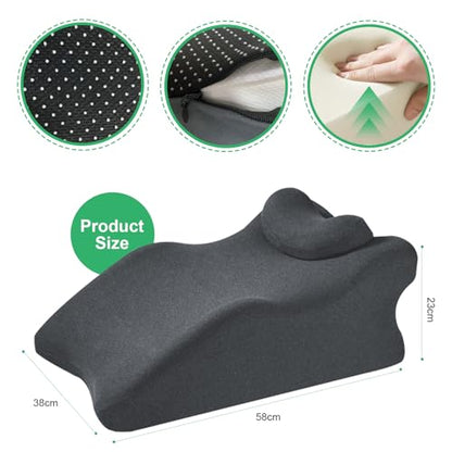 Widened Position Pillow for Couples - Dark Grey Support Wedge Pillow