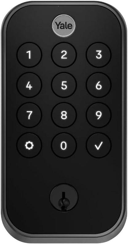 Yale Security Assure Lock 2 - Black Suede Smart Deadbolt with Wi-Fi Keypad & Fingerprint Scanner
