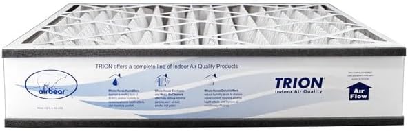Trion Air Bear Pleated Air Filter - MERV 11 | 20” x 25” x 5” (2-Pack) for Superior Air Quality