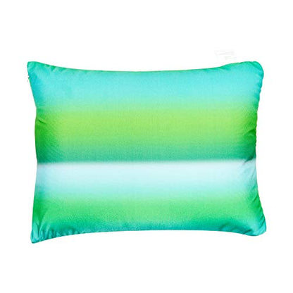 FABSKIY Squishy Neck Microbead Throw Pillow, with Removable Cover 16 and 12Inches Soft Travel Body Bed Pillow Bead Pillow for Kids Adult Chair Sleeping Car Seat (Forest Green)