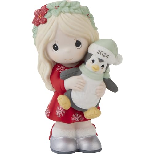 Christmas Figurine 2024 Holiday Decor Bisque Porcelain Gift